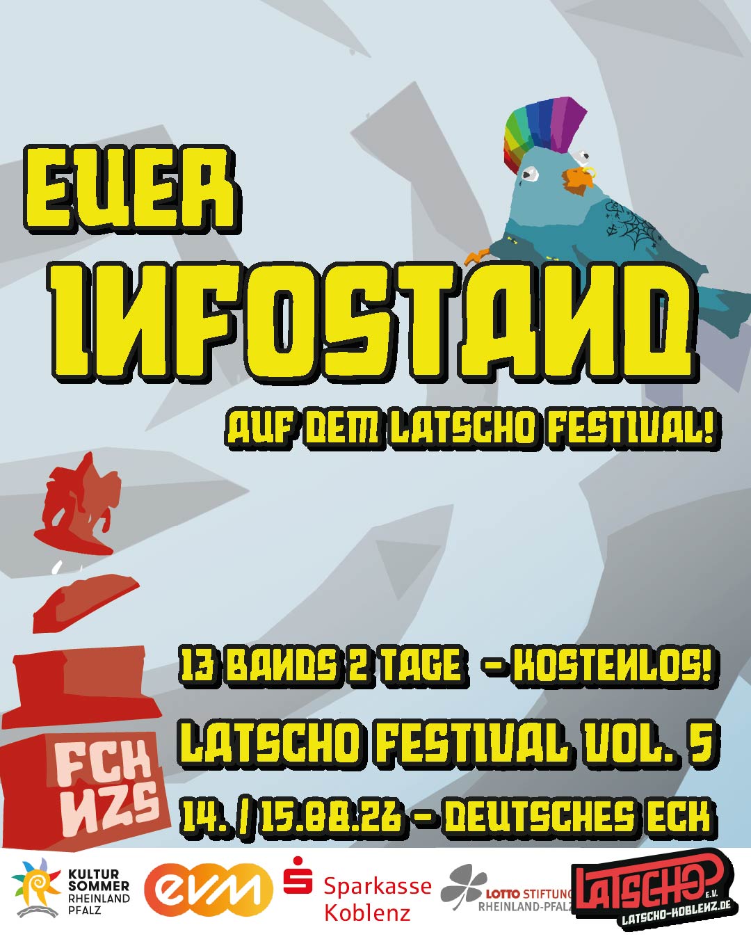 Euer Infostand auf dem Latscho Festival!