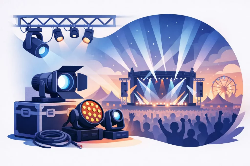 Lichttechnik fürs Festival mieten