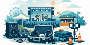 Wichtige Ausstattung für kleine Festivals