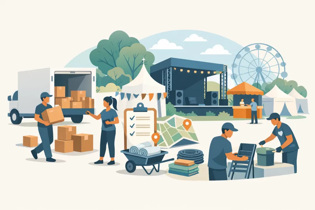 Festivallogistik für gemeinnützige Vereine
