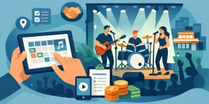 Konzertbooking für lokale Bands, das wirkt